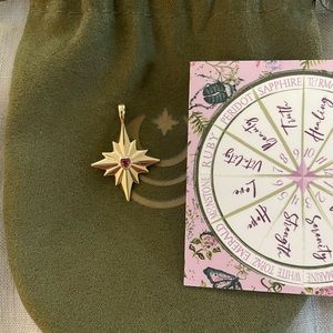 Jane Win Star Pendant with Birthstone (for the month of July)